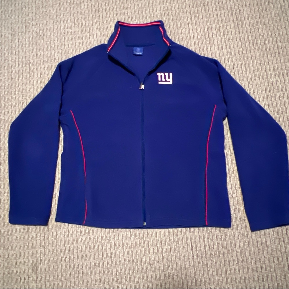New York Giants Blue Zip Up Fleece, Small